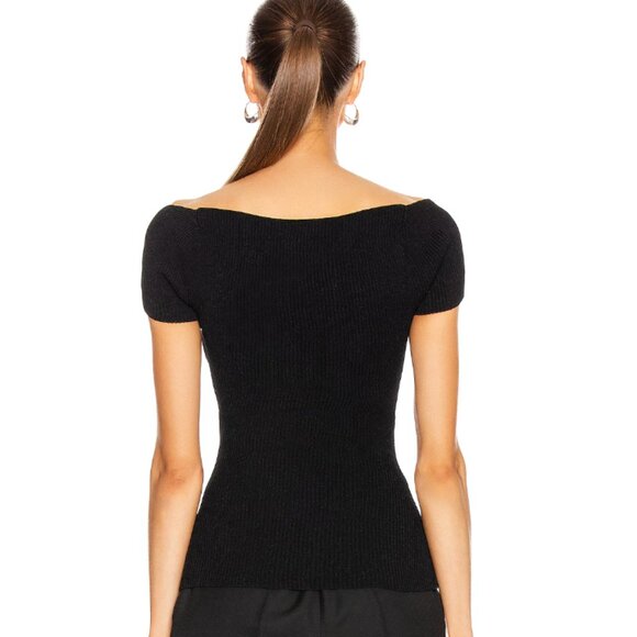 Khaite Isla Knit Top Black Size Medium Popular Style - Picture 2 of 10